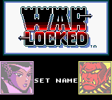 Warlocked title screen for GameBoy Color